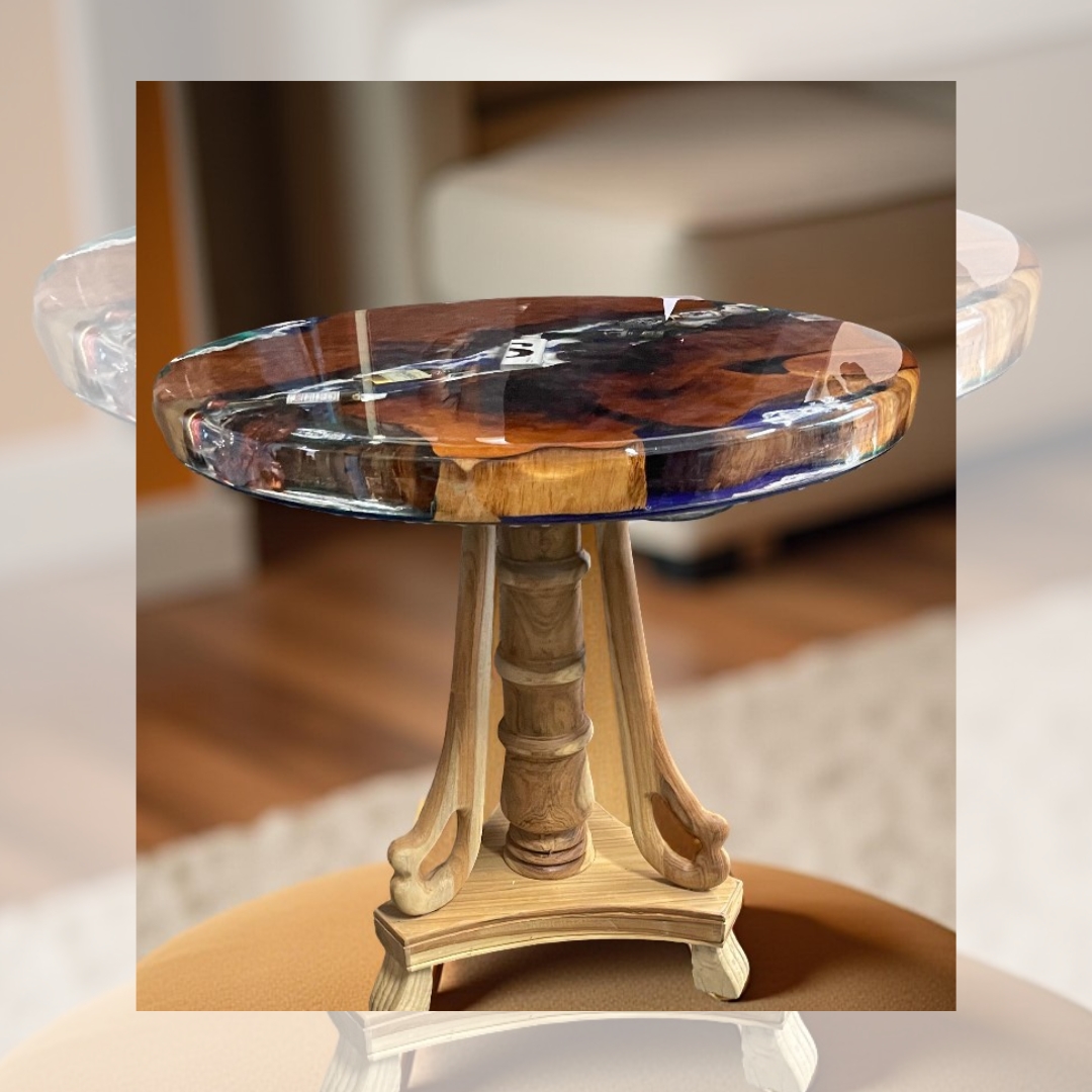 Resin Wooden Round Table Manufacturers in Bengaluru